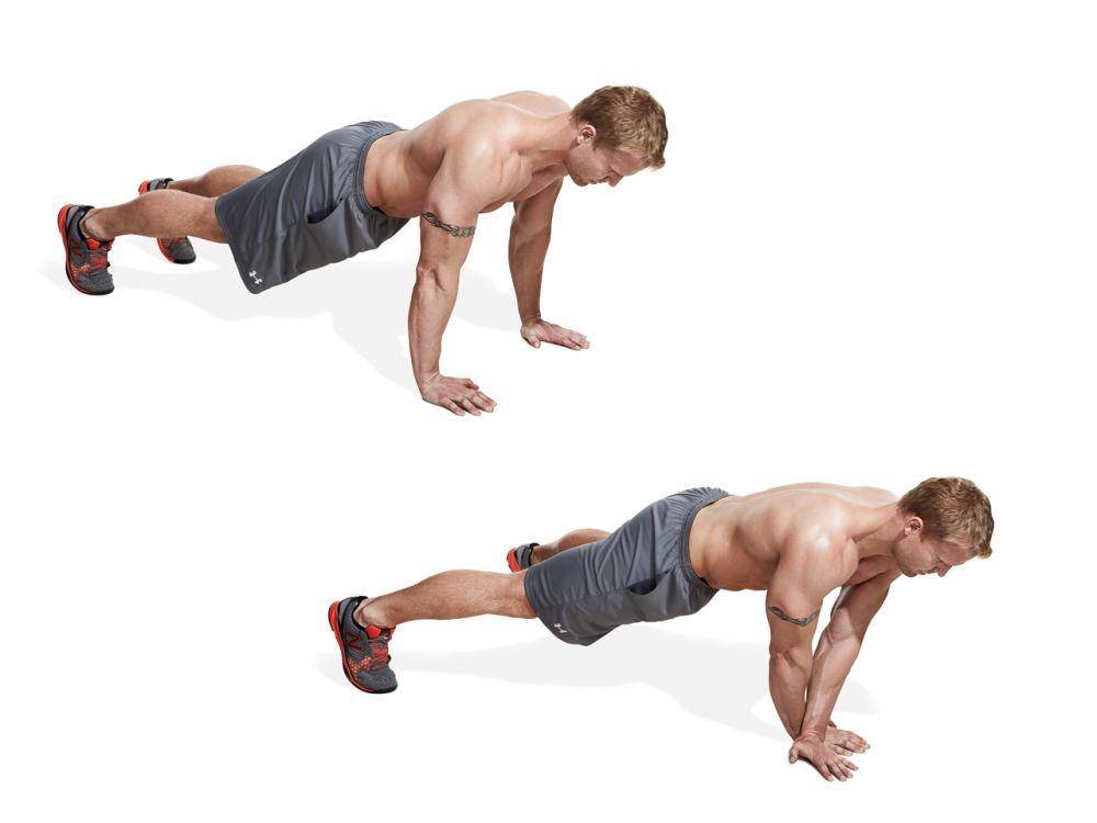 ilustrasi lateral plank walk (muscleandfitness.com)