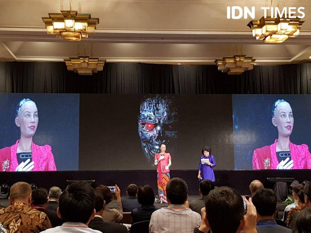 (Robot sosial Sophia) IDN Times/Santi Dewi