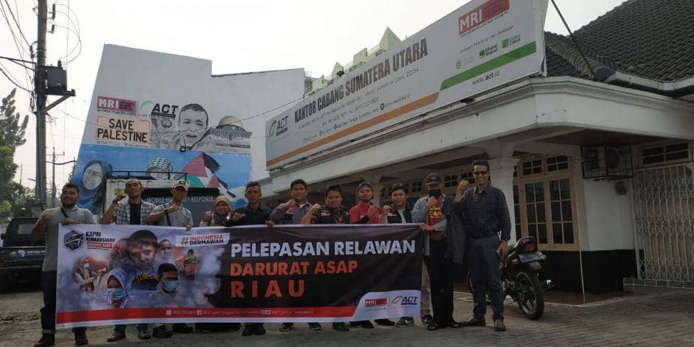 Bantu Korban Kabut Asap, ACT Sumut Kirim Relawan ke Riau