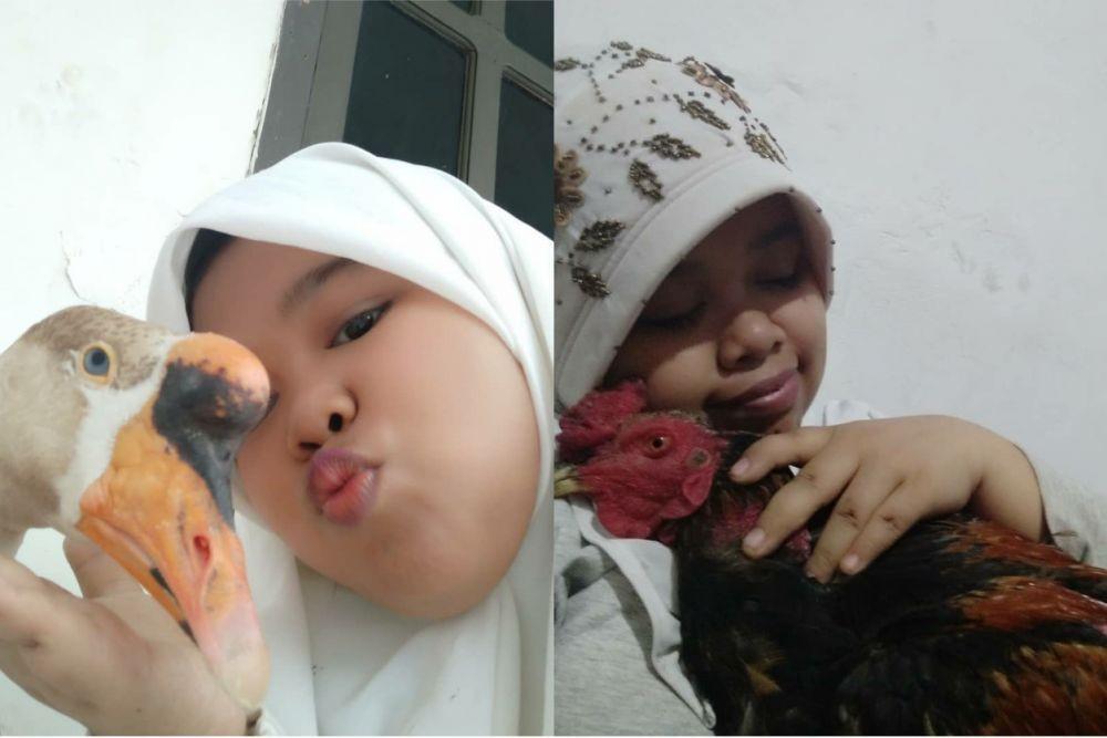 Bikin Gemas, 10 Potret Rahmawati Kekeyi Bersama Hewan Peliharaannya