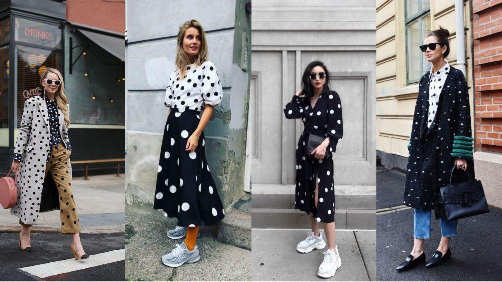 10 Inspirasi Outfit Polkadot, Bikin Penampilan Makin Stunning!