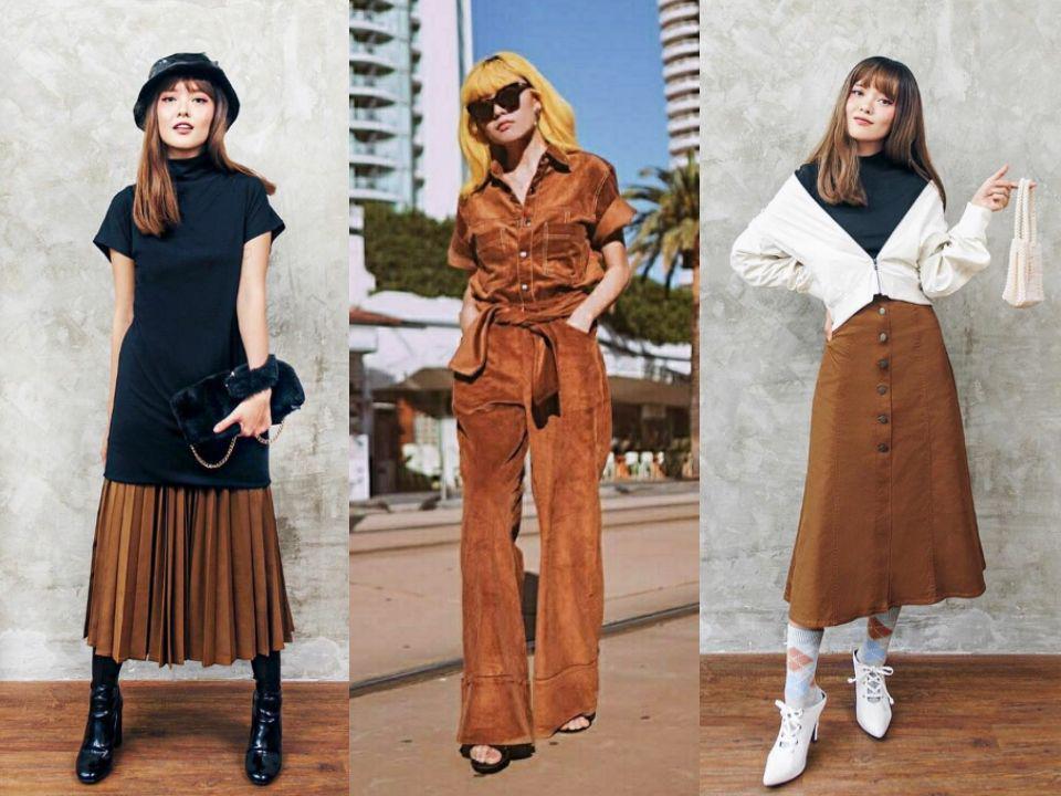 9 Ide Mix & Match Fashion Item Cokelat ala Sonia Eryka, Super Modis!