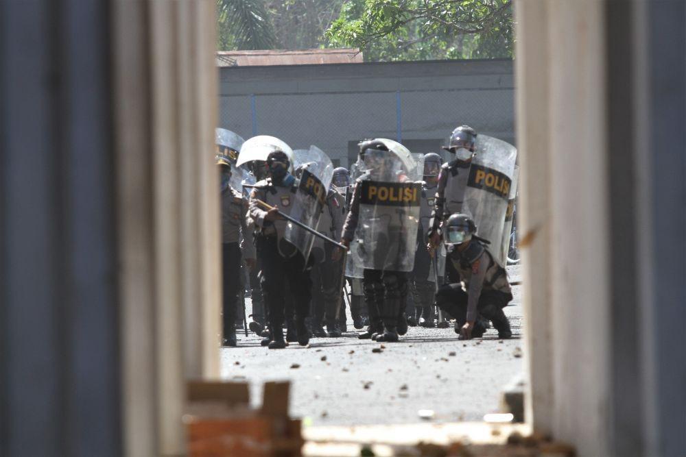 Ilustrasi. Unjuk rasa di Kendari, Sulawesi Tenggara, Kamis (26/9/2019)/ANTARA FOTO/Jojon