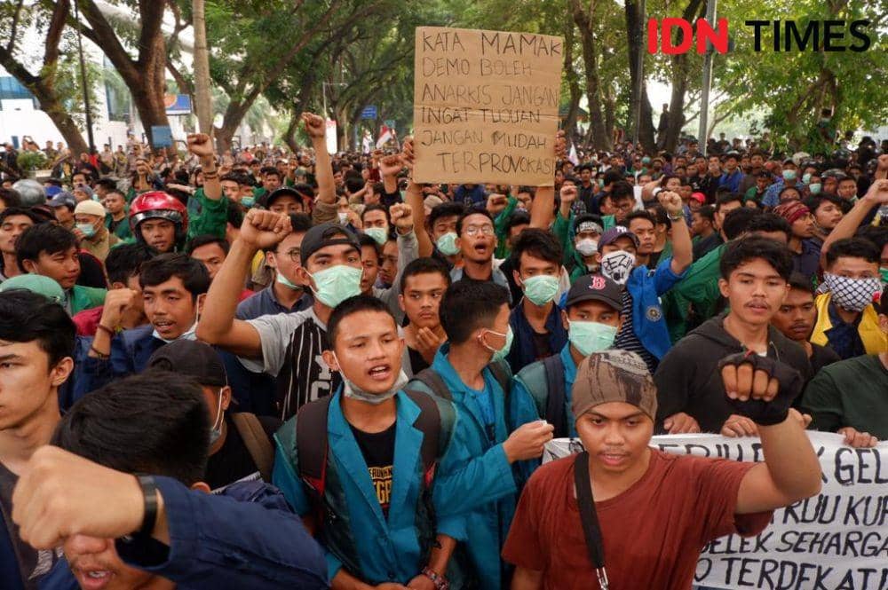 Demo DPRD Sumut, Mahasiswa Minta Rekan-rekannya Dibebaskan