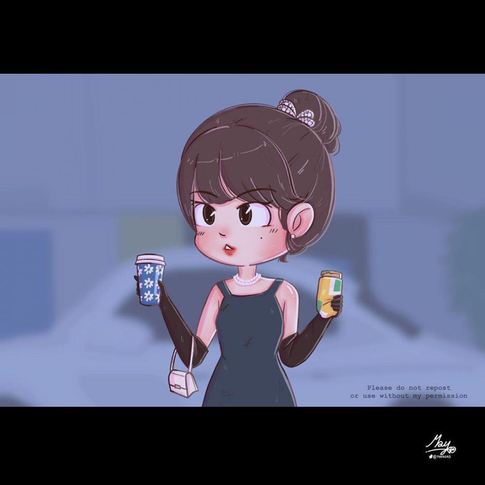 Mirip Adegan Asli, 10 Fan Art KDrama 'Hotel Del Luna' Ini Bikin Gemas