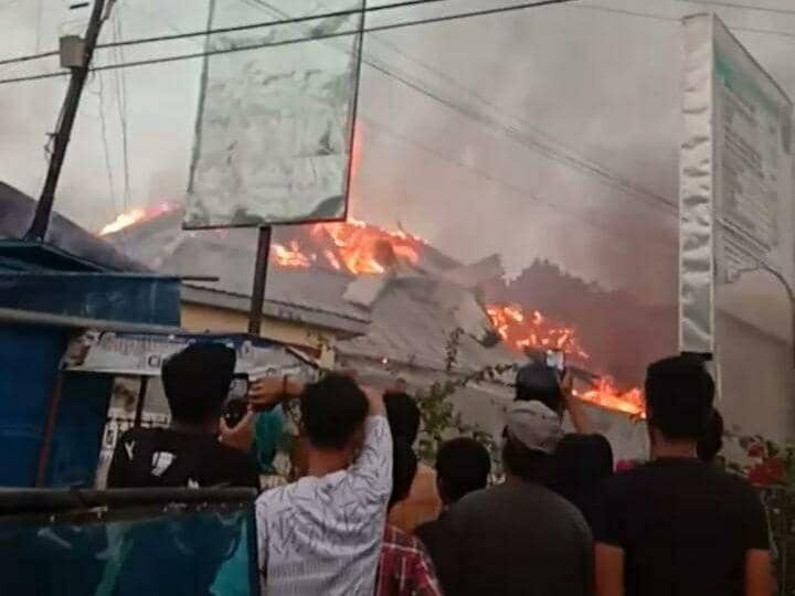 Korsleting, SMP Negeri di Tanjung Balai Ludes Dilahap Si Jago Merah