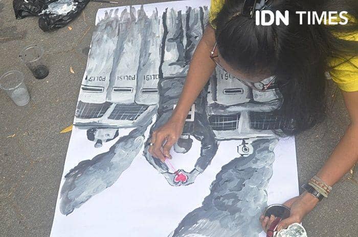 Cara Kreatif Mahasiswa GejayanMemanggil#2 Antisipasi Penyusup