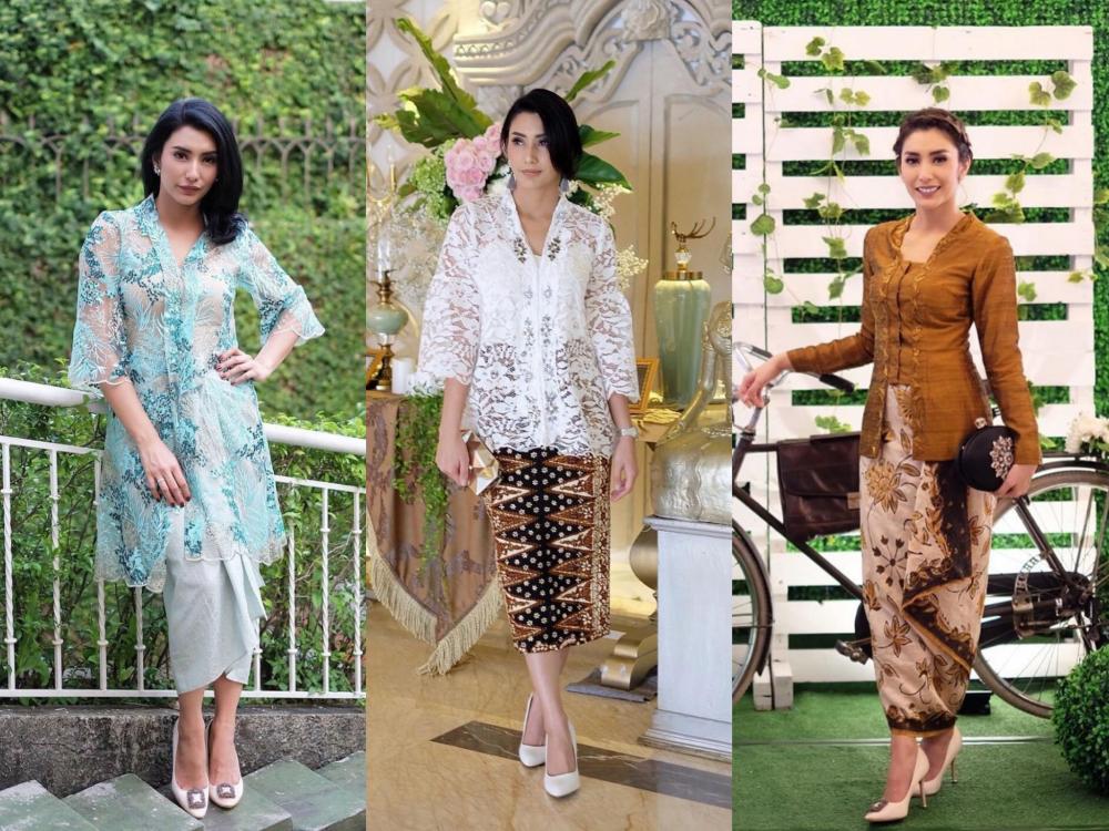9 Style Kebaya Modern ala Tyas Mirasih, Cocok Dipakai saat Kondangan