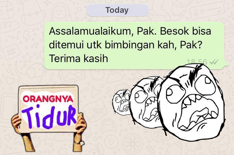 13 Chat Kocak Para Pejuang Skripsi & Dosen Pembimbing, Kamu Kudu Kuat!