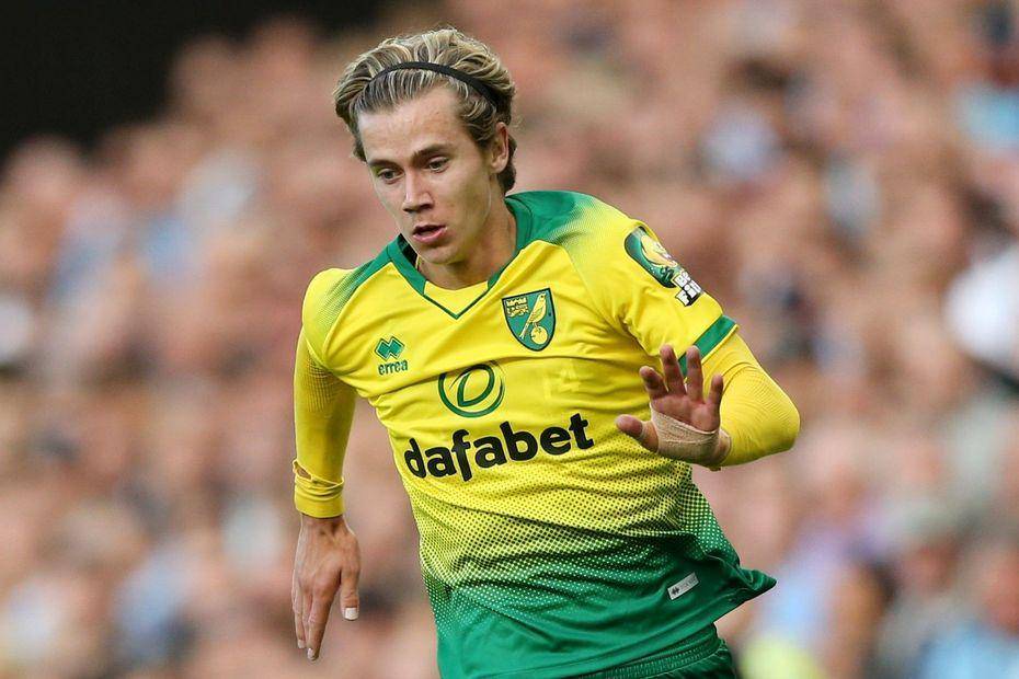 Gelandang Norwich City asal Inggris, Todd Cantwell. premierleague.com