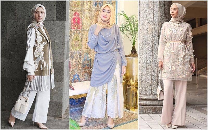 Padu Padan Culotte Pants dengan Hijab buat Kondangan