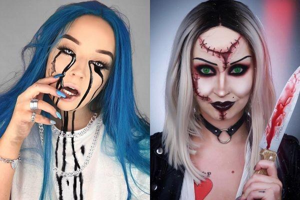 11 Inspirasi Makeup Halloween Keren, Bergidik Ngeri Dibuatnya!