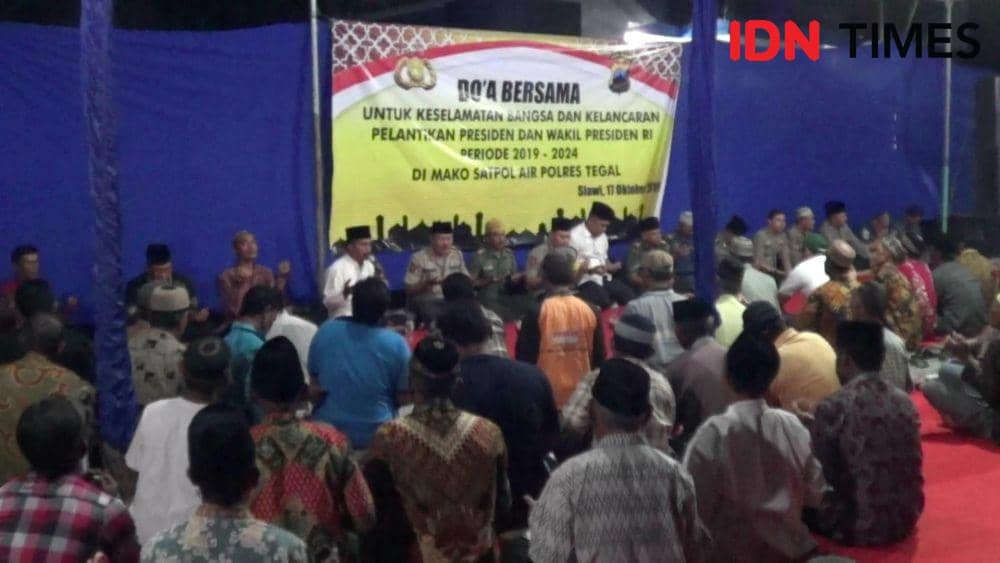 Jelang Pelantikan Presiden, Nelayan di Tegal Gelar Doa Bersama