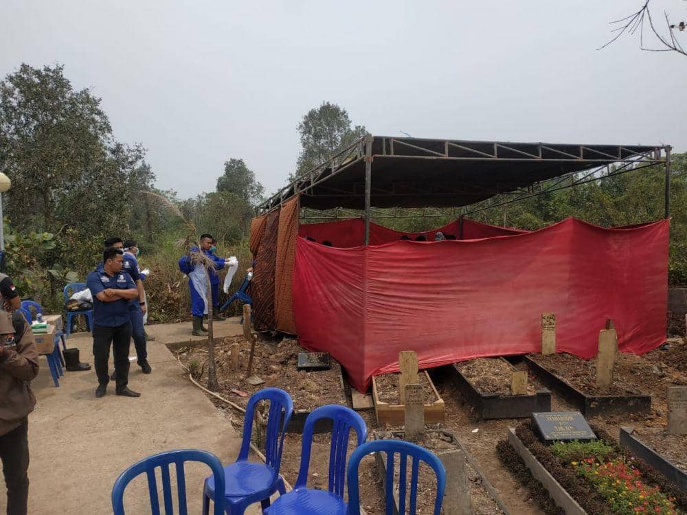 Temukan Bukti Baru, Polisi Bongkar Makam Mahasiswa Unitas Palembang