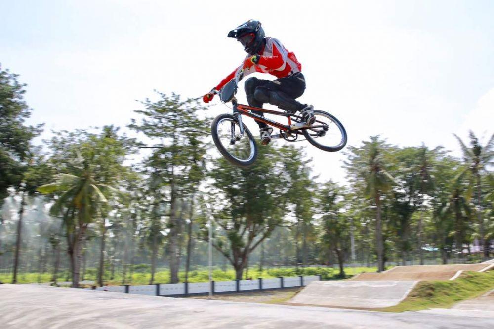 Atlet BMX asal Indonesia saat berlaga di sirkuit BMX Muncar, Kabupaten Banyuwangi IDN TImes/Istimewa