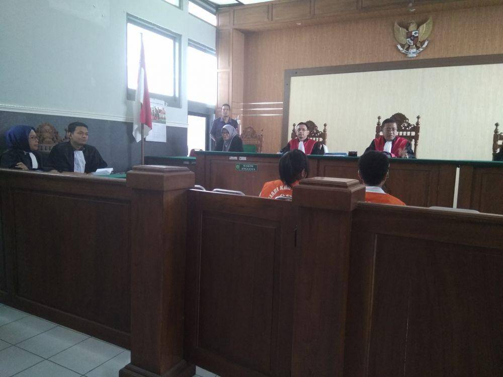Suasana sidang putusan kasus penyalahgunaan narkotika jenis sabu berlangsung di PN Kabupaten Madiun, Rabu (23/10). IDN Times/Nofika Dian Nugroho