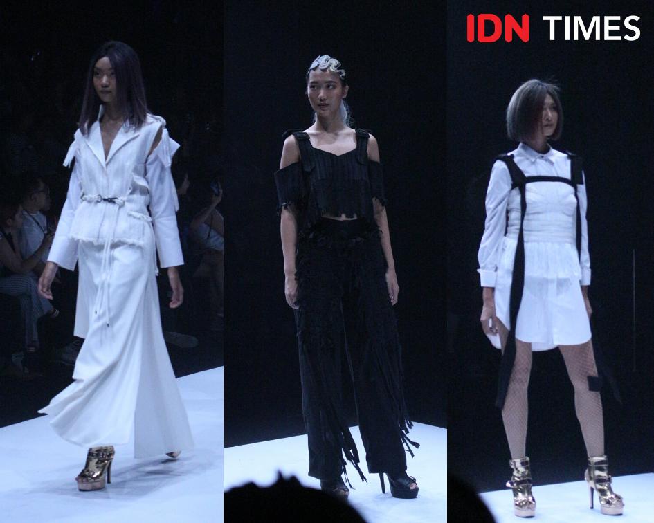 Koleksi Busana Monokrom Karya Rinda Salmon di JFW 2020, Unik & Fresh