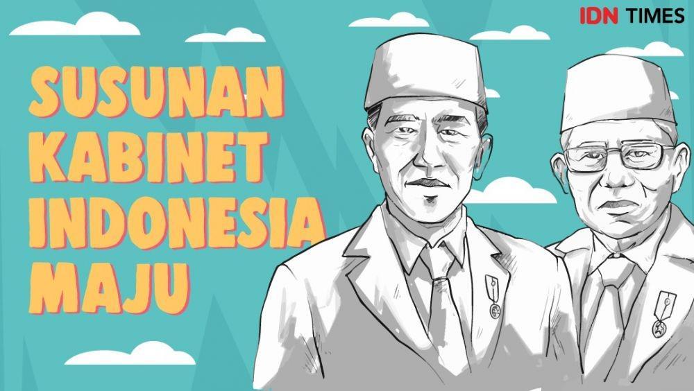 [INFOGRAFIS] Susunan Kabinet Indonesia Maju Jokowi-Ma'ruf