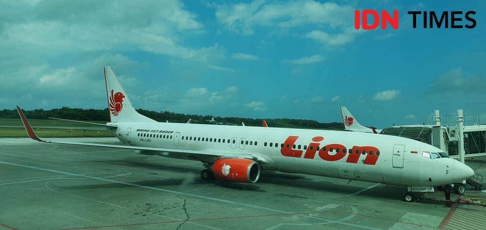 Ilustrasi pesawat Lion Air. (IDN Times/Mela Hapsari)