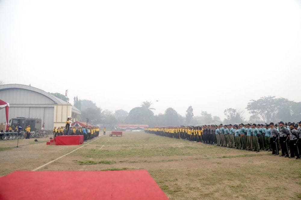 Apel penanganan karhutla di Sumsel. (IDN Times/Humas Pemprov Sumsel)