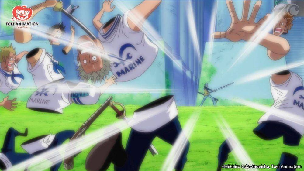 Law memakai teknik Ope Ope no Mi di Sabaody. (crunchyroll.com/One Piece)