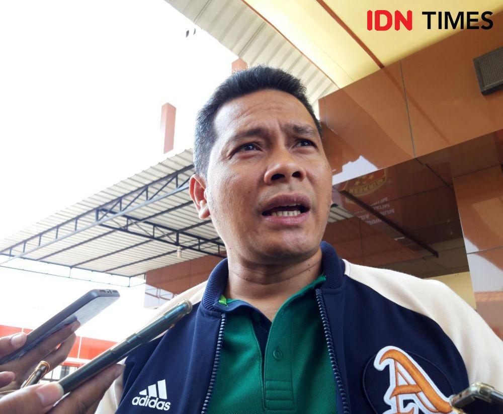 Kasubdit III Jatanras Dirreskrimum Polda Jatim AKBP Leo Sinambela saat ditemui di Mapolda Jatim, Sabtu (26/10). IDN Times/Fitria Madia