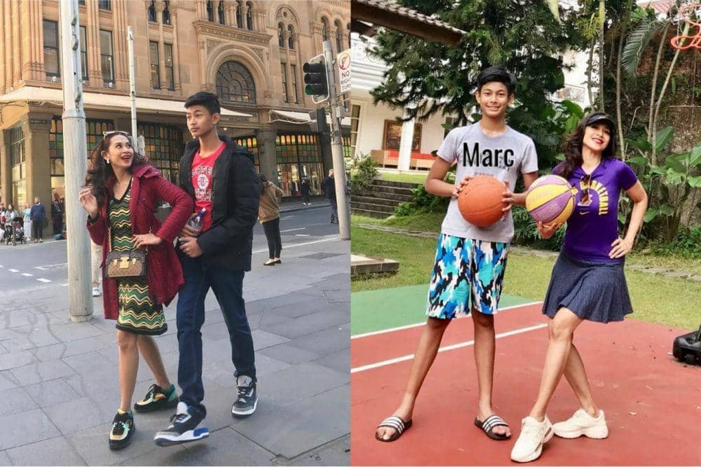 10 Potret Keakraban Diah Permatasari dan Anak, Mom and Son Goals Deh!