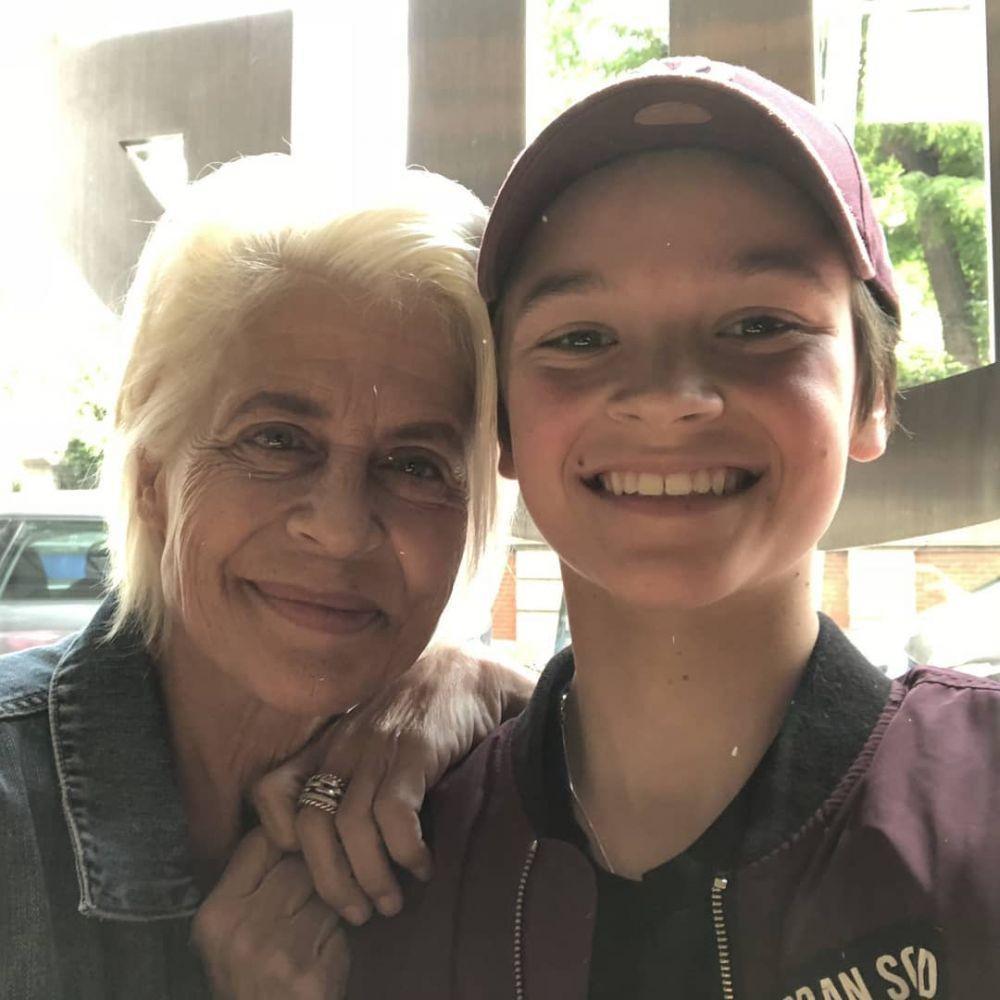 Jude Collie bersama Linda Hamilton, pemeran awal Sarah Connor Instagram.com/senseijude