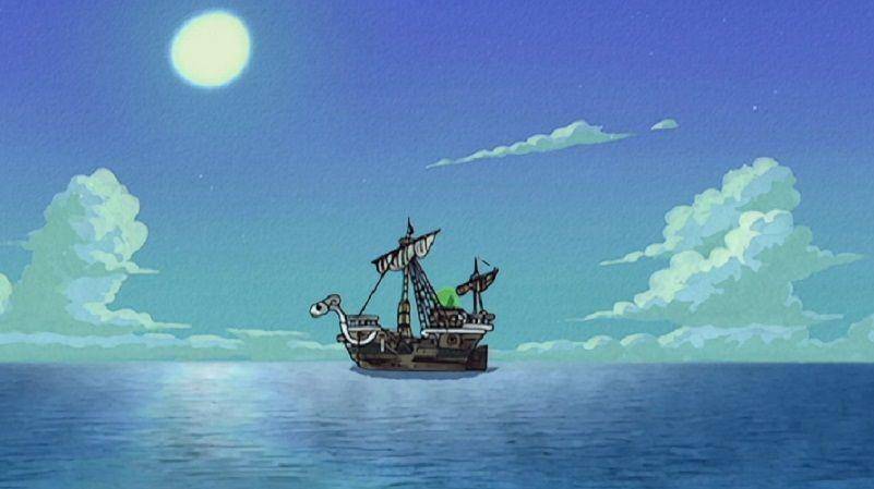 Brook One Piece - Brook dan Jinbe tak pernah melihat dan naik Going Merry