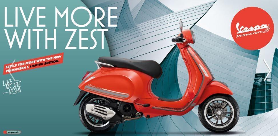 Vespa Primavera S Edisi Terbatas Dijual Rp47 Jutaan, Ini Kelebihannya