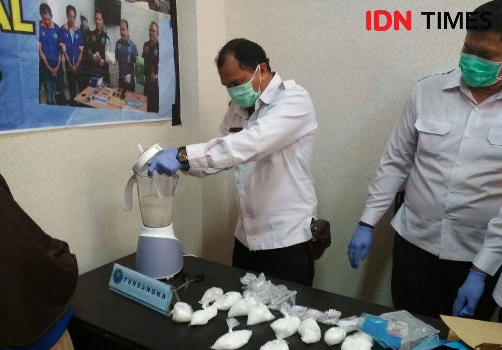 Barang bukti sabu-sabu yang telah dimusnahkan. IDN Times/Surya Aditya