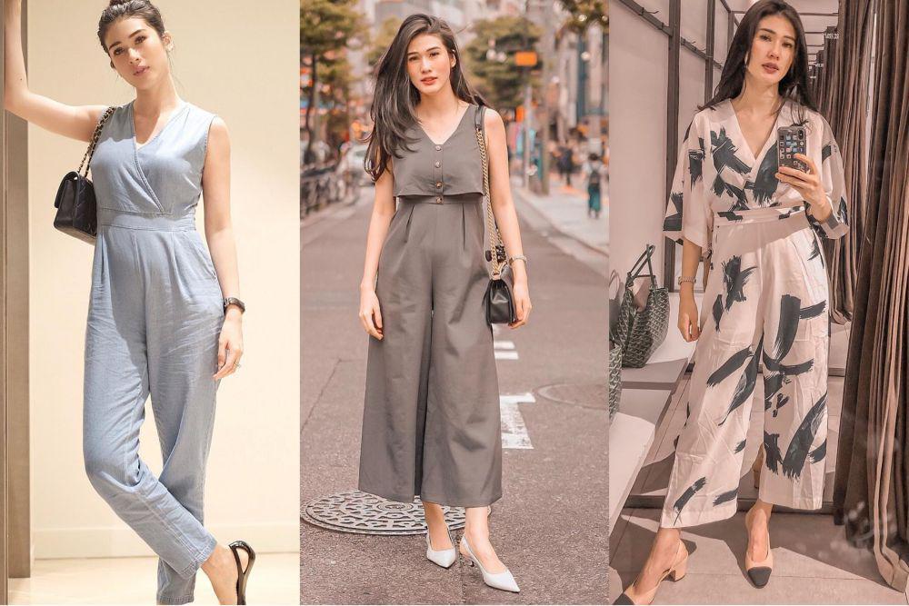 10 Inspirasi Jumpsuit ala Mama Muda Stevie Agnecya, Hits Abis!