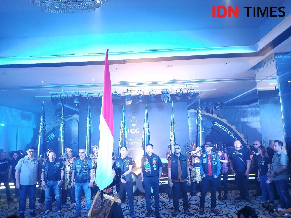 Gathering Perdana, Member HOG Keliling Bandung Naik Bandros