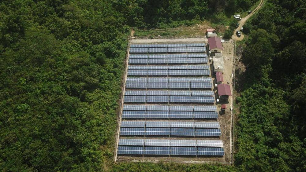 Potret PLTS Teluk Sumbang dari atas (Dok. Biro Humas Setrpov Kaltim)