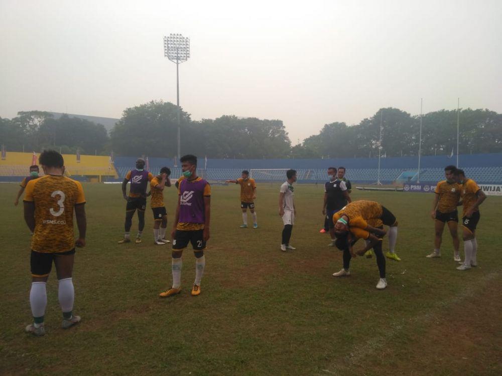 PSMS lakukan Official Traning di Stadion Bumi Sriwijaya Palembang (IDN Times/Istimewa)