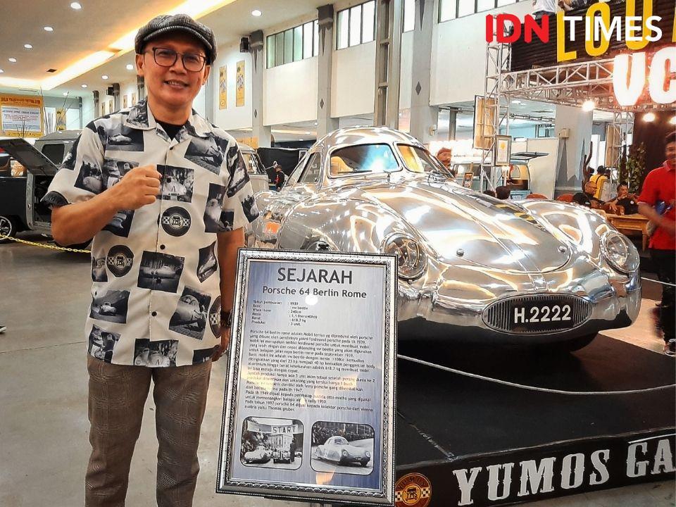 Yudi Yumos dan Porsche 64 Berlin Rome di Jogja Volkswagen Festival 2019_IDNTimes/Holy Kartika