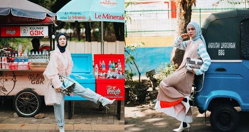 10 Gaya Stylish ala Tantri Namirah yang Berpose di Lokasi Tak Biasa