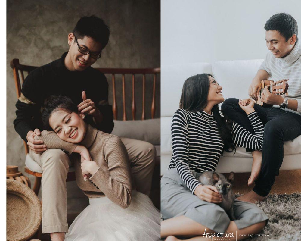 6 Inspirasi Busana Prewed Berkonsep Indoor, Kasual & Tanpa Gaun