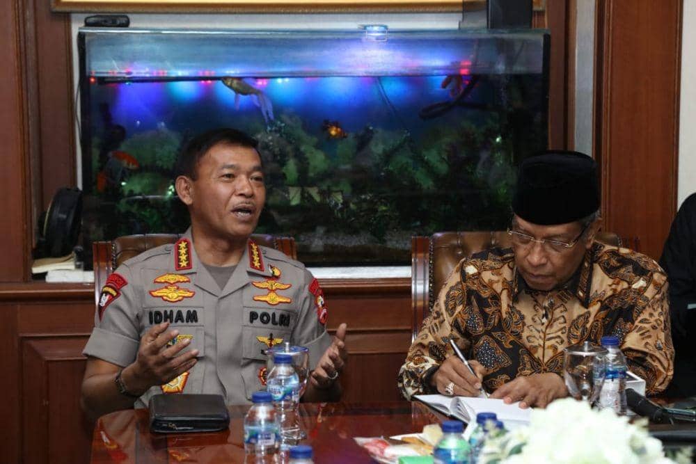 Dikunjungi Kapolri, Ketum PBNU: Selama NU Bersama Polisi Negara Aman