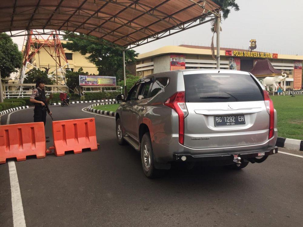 Dampak Bom Medan, Penjagaan dan Pengamanan Mapolda Sumsel Sesuai SOP