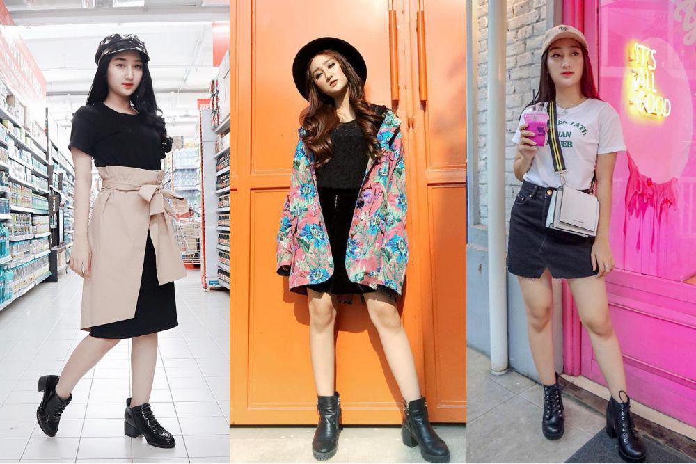 10 Gaya dengan Topi ala Sandrina IMB, Bikin Outfit Simple Jadi Stylish