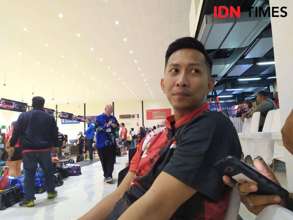 Atlet bowling Indonesia, Ryan Lalisang yang menjadi perwakilan negara di even internasional Bowling World Cup (BWC) 2019 55th Qubica AMF (IDN Times/Feny Maulia Agustin)