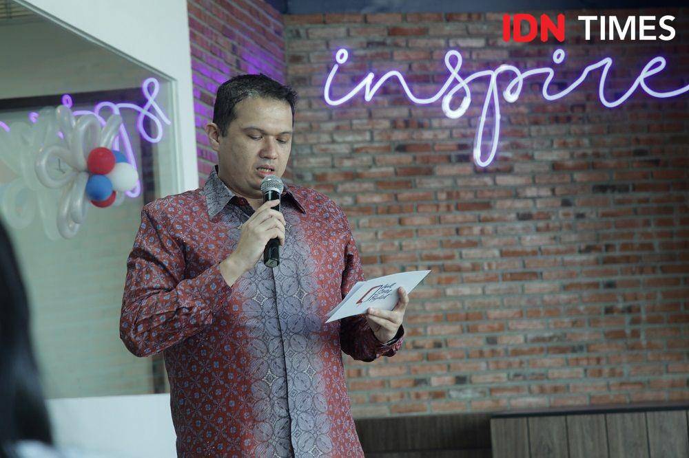 CEO WSE melakukan sambutan pembuka di WSE Pakuwon Mall. 18 November 2019. IDN Times/Rully Bunga