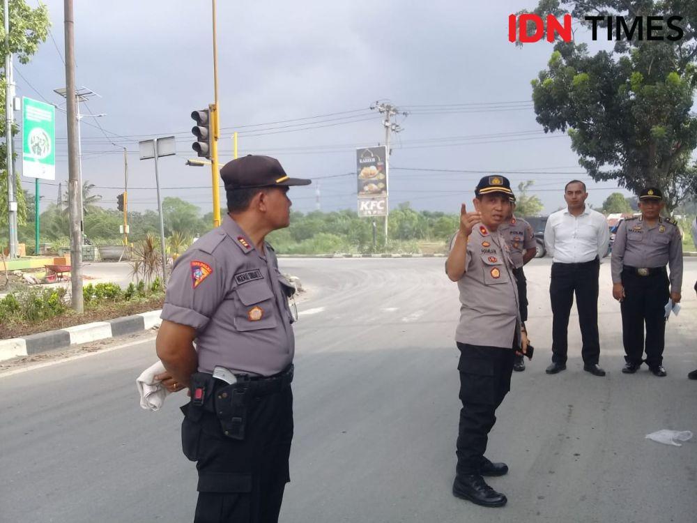 Polres Binjai melakukan razia untuk mewaspadai adanya teroris (IDN Times/Handoko)