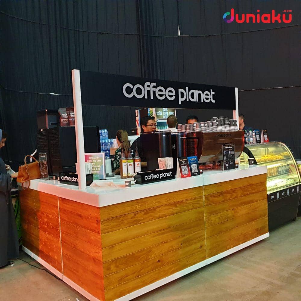 Booth kopi kekinian ala Dubai di ON.DXB 2019. duniaku.com/Bayu D. Wicaksono