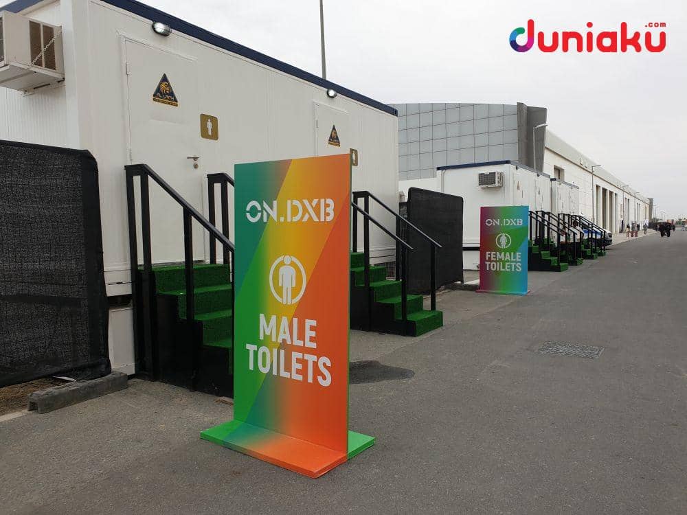 Toilet umum di ON.DXB 2019 yang sangat bersih. duniaku.com/Bayu D. Wicaksono