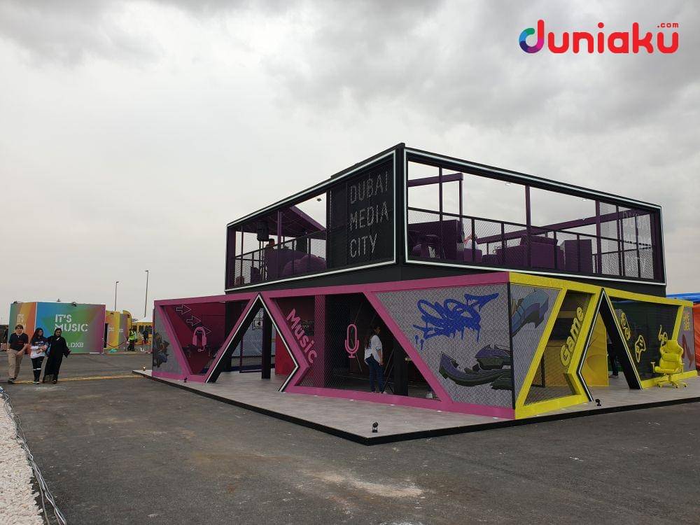 Dubai Media City, area penyajian topik game, musik, film dan video secara interaktif di ON.DXB 2019. duniaku.com/Bayu D. Wicaksono