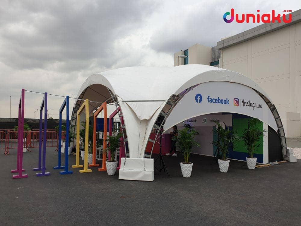 Facebook dan Instagram juga membuka booth di ON.DXB 2019. duniaku.com/Bayu D. Wicaksono