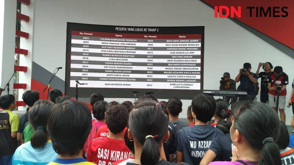 Tawa dan tangis peserta Audisi Umum Beasiswa Bulutangkis Djarum 2019 (IDN Times/Shemi)