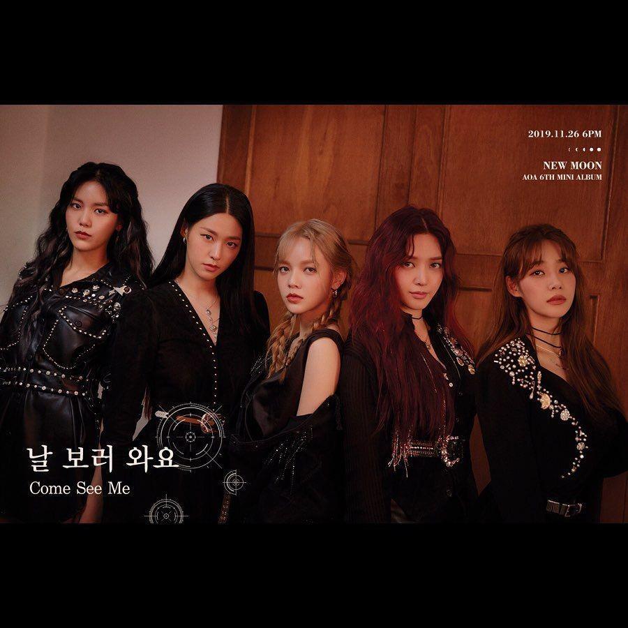 Bikin Susah Kedip, 10 Pesona Member AOA di Album Terbaru "NEW MOON"